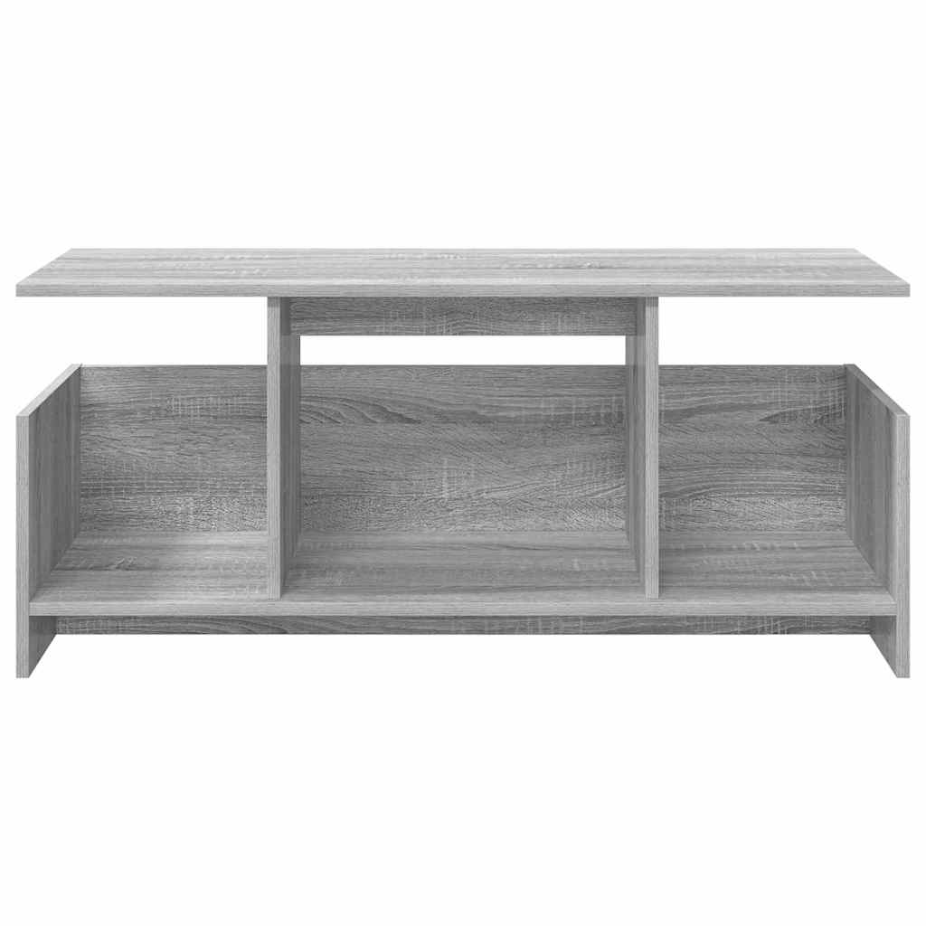 vidaXL TV Stand Grey Sonoma 102 x 35 x 45 cm Engineered Wood