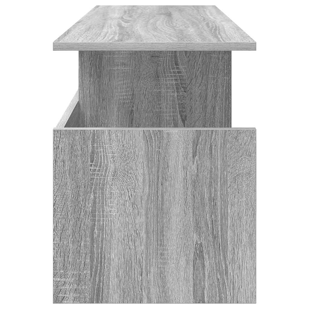vidaXL TV Stand Grey Sonoma 102 x 35 x 45 cm Engineered Wood