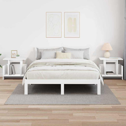 vidaXL TV Stand 2 pcs White 50 x 35 x 45 cm Engineered Wood