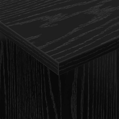 vidaXL TV Stand Black Oak 50 x 35 x 45 cm Engineered Wood