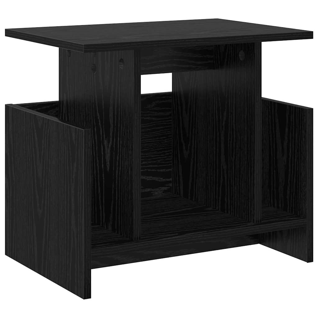 vidaXL TV Stand 2 pcs Black Oak 50 x 35 x 45 cm Engineered Wood