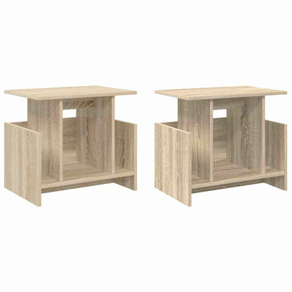 vidaXL TV Stand 2 pcs Sonoma Oak 50 x 35 x 45 cm Engineered Wood
