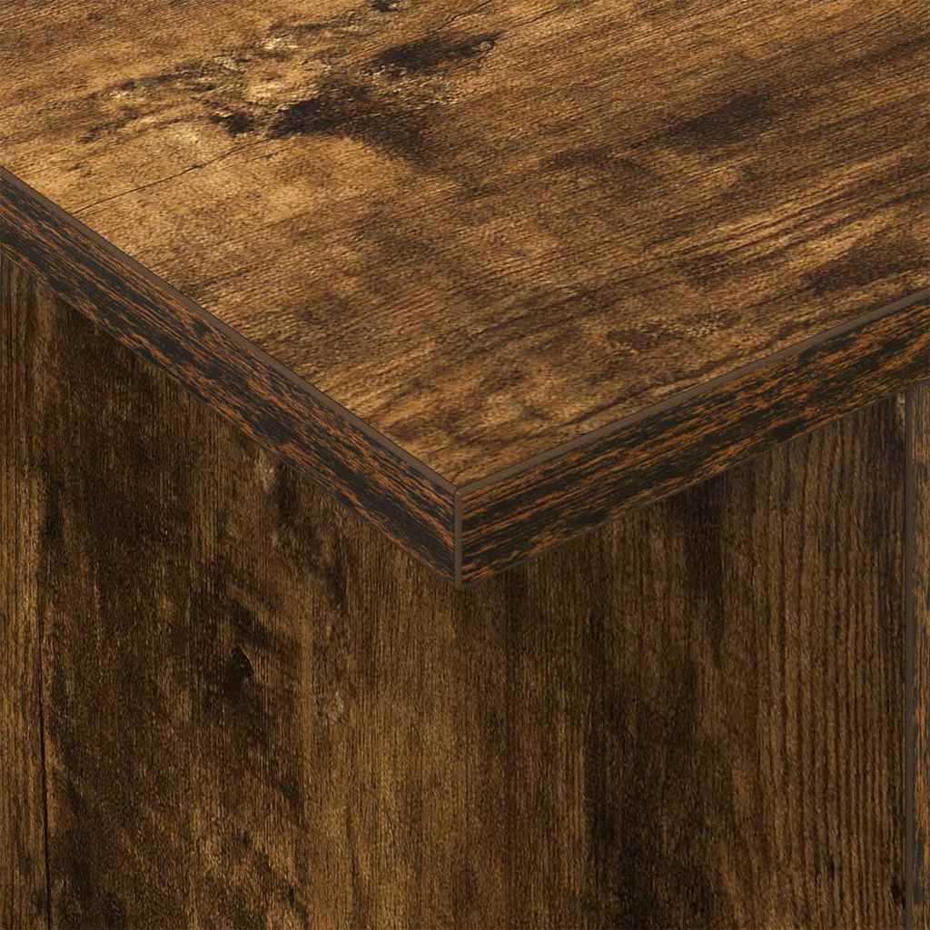 vidaXL TV Stand Smoked Oak 50 x 35 x 45 cm Engineered Wood