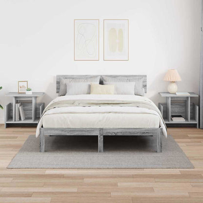 vidaXL TV Stand 2 pcs Grey Sonoma 50 x 35 x 45 cm Engineered Wood