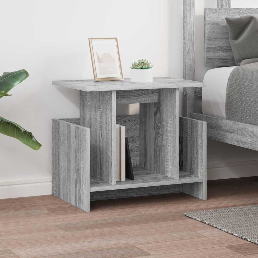 vidaXL TV Stand 2 pcs Grey Sonoma 50 x 35 x 45 cm Engineered Wood