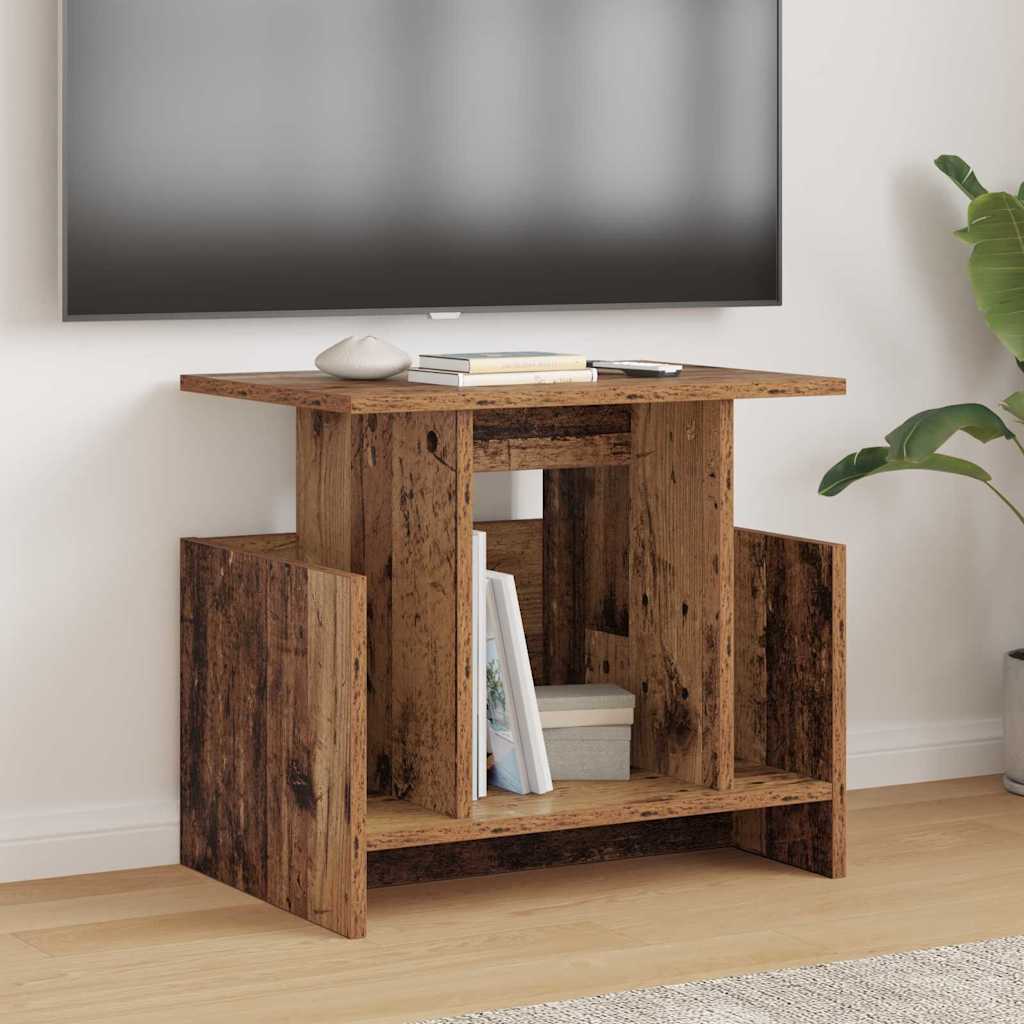 vidaXL TV Stand 2 pcs Old Wood 50 x 35 x 45 cm Engineered Wood