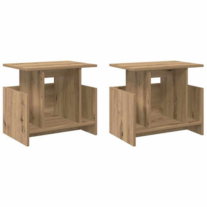 vidaXL TV Stand 2 pcs Artisan Oak Engineered Wood