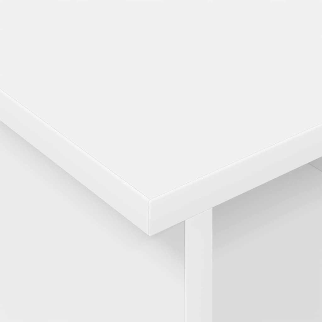 vidaXL TV Stand White 100 x 35 x 35 cm Engineered Wood