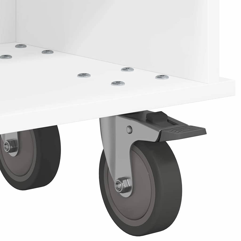 vidaXL TV Stand White 100 x 35 x 35 cm Engineered Wood