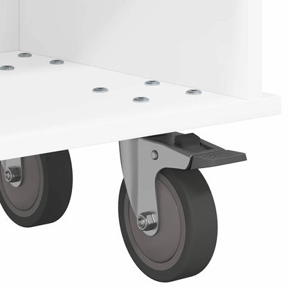 vidaXL TV Stand White 100 x 35 x 35 cm Engineered Wood
