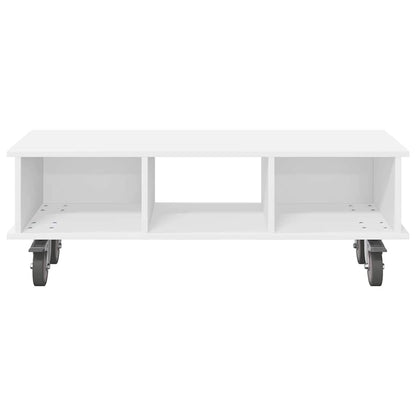 vidaXL TV Stand White 100 x 35 x 35 cm Engineered Wood