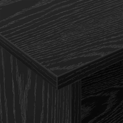 vidaXL TV Stand Black Oak 100 x 35 x 35 cm Engineered Wood