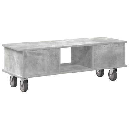 vidaXL TV Stand Concrete Grey 100 x 35 x 35 cm Engineered Wood
