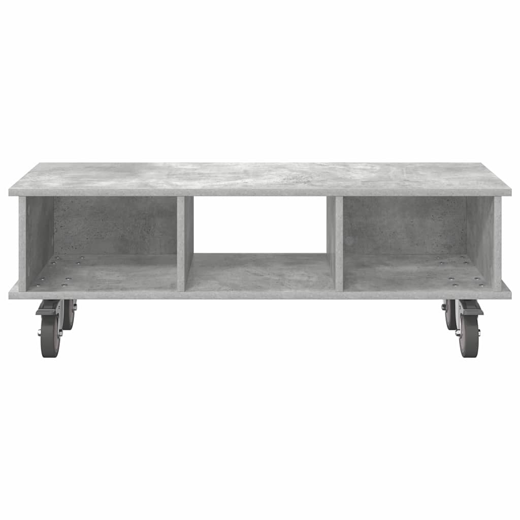 vidaXL TV Stand Concrete Grey 100 x 35 x 35 cm Engineered Wood