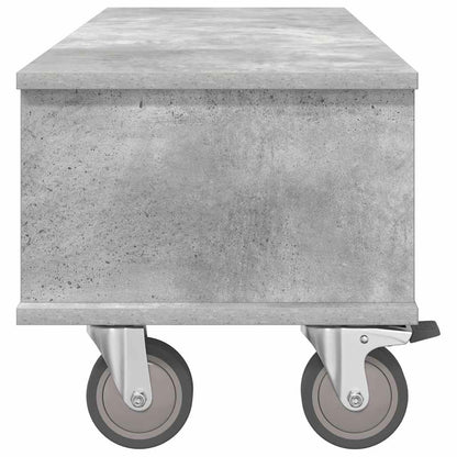 vidaXL TV Stand Concrete Grey 100 x 35 x 35 cm Engineered Wood