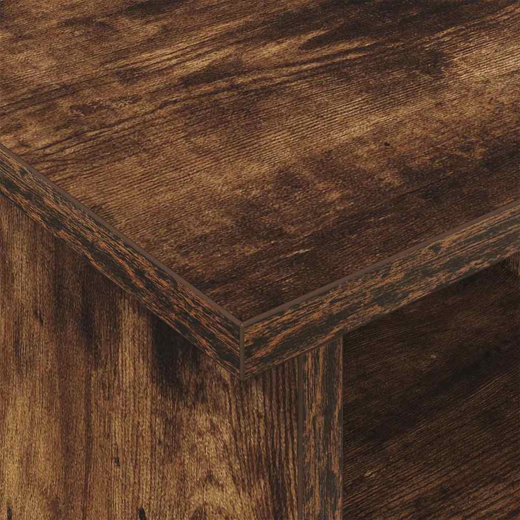 vidaXL TV Stand Smoked Oak 100 x 35 x 35 cm Engineered Wood