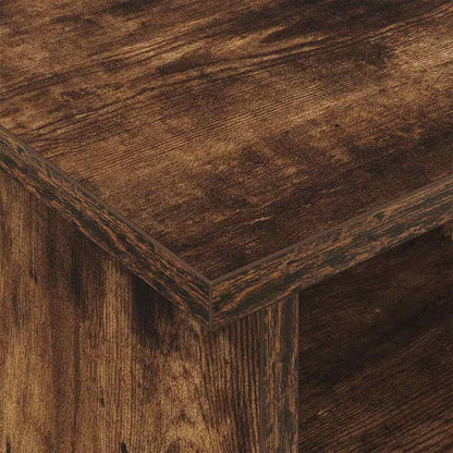 vidaXL TV Stand Smoked Oak 100 x 35 x 35 cm Engineered Wood