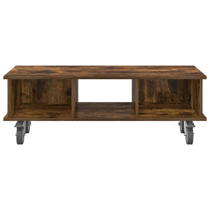 vidaXL TV Stand Smoked Oak 100 x 35 x 35 cm Engineered Wood