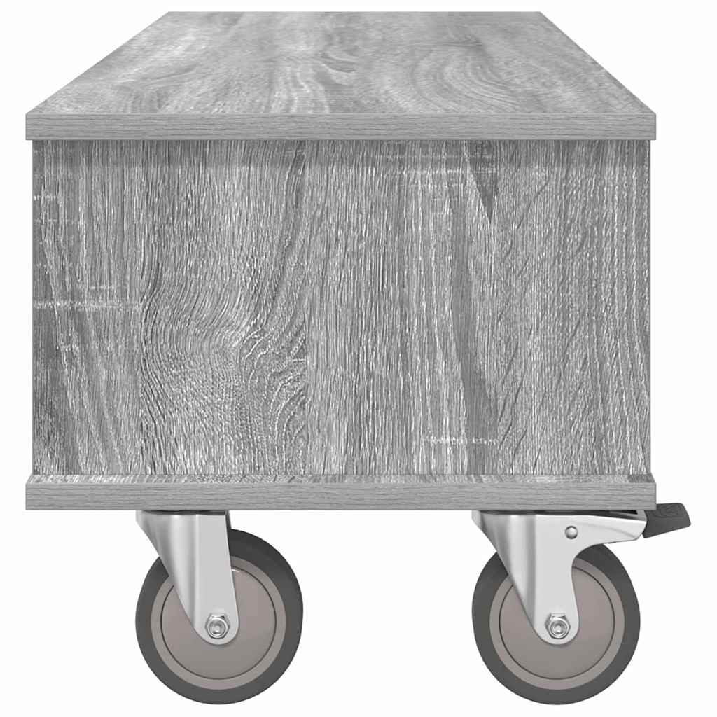 vidaXL TV Stand Grey Sonoma 100 x 35 x 35 cm Engineered Wood