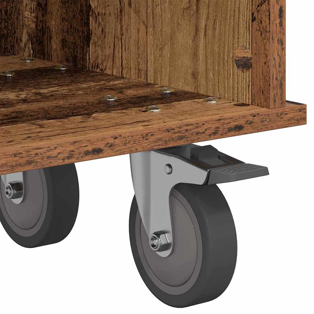 vidaXL TV Stand Old Wood 100 x 35 x 35 cm Engineered Wood
