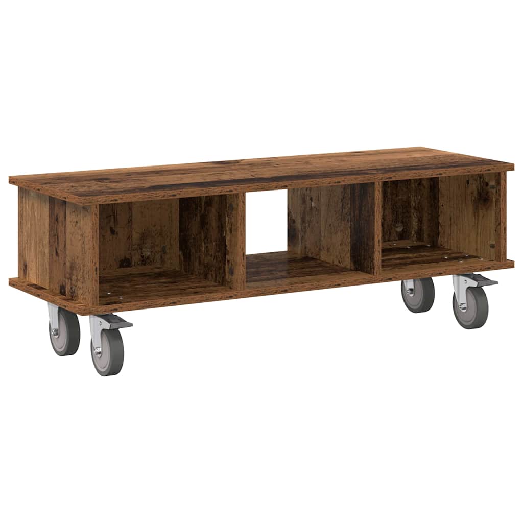 vidaXL TV Stand Old Wood 100 x 35 x 35 cm Engineered Wood