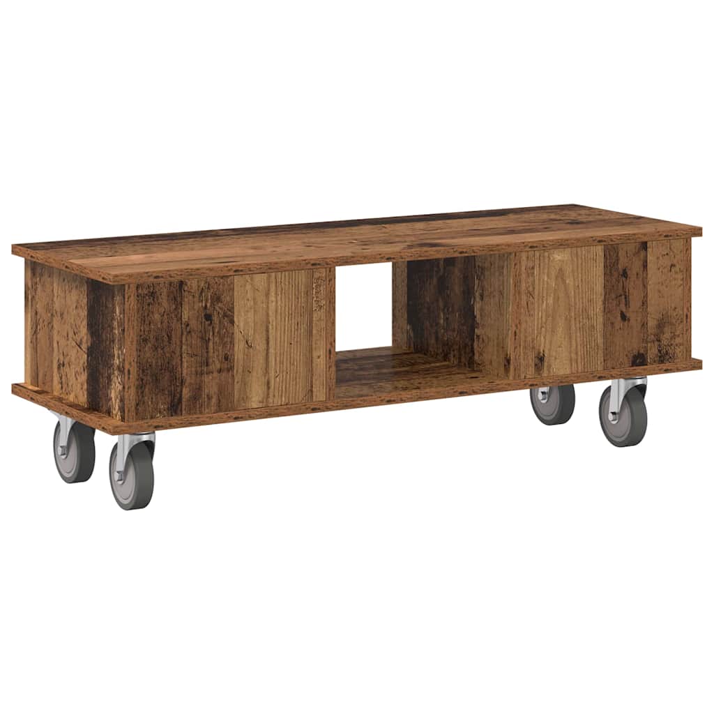 vidaXL TV Stand Old Wood 100 x 35 x 35 cm Engineered Wood