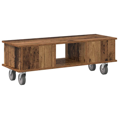 vidaXL TV Stand Old Wood 100 x 35 x 35 cm Engineered Wood