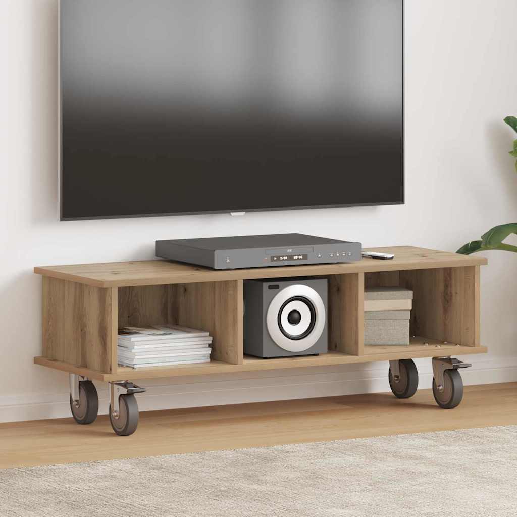 vidaXL TV Stand 100 x 35 x 35 cm Artisan Oak Engineered Wood