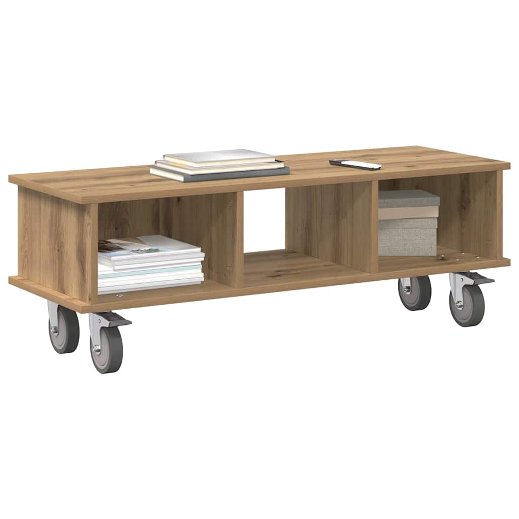 vidaXL TV Stand 100 x 35 x 35 cm Artisan Oak Engineered Wood