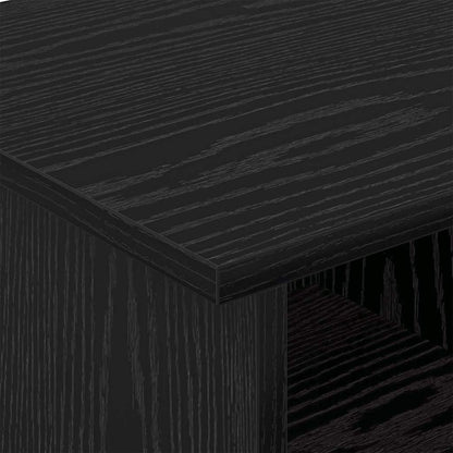 vidaXL TV Stand Black Oak 68.5 x 35 x 35 cm Engineered Wood