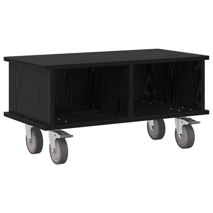vidaXL TV Stand Black Oak 68.5 x 35 x 35 cm Engineered Wood