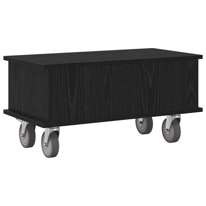 vidaXL TV Stand Black Oak 68.5 x 35 x 35 cm Engineered Wood