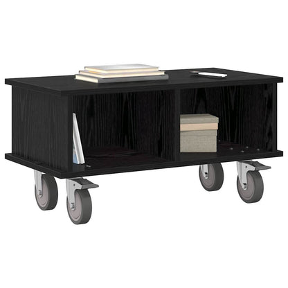 vidaXL TV Stand Black Oak 68.5 x 35 x 35 cm Engineered Wood