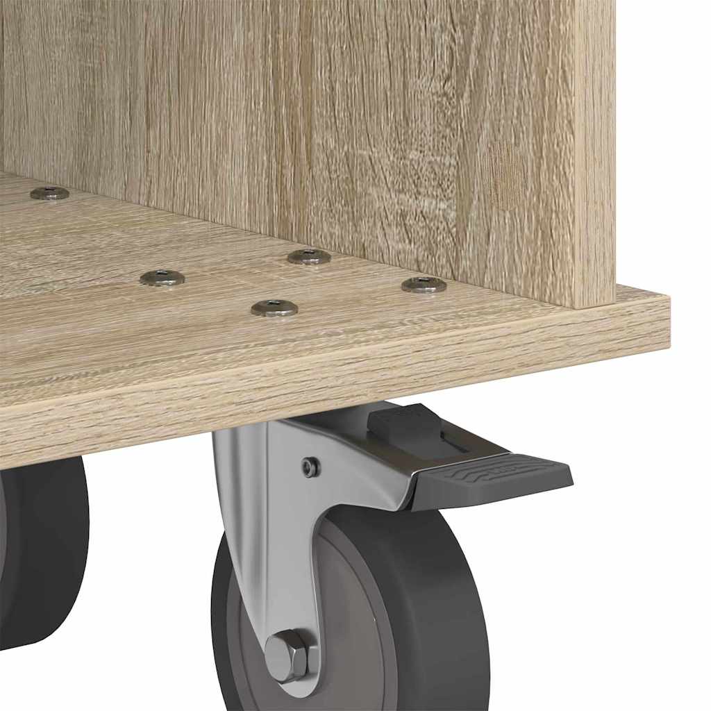 vidaXL TV Stand Sonoma Oak 68.5 x 35 x 35 cm Engineered Wood