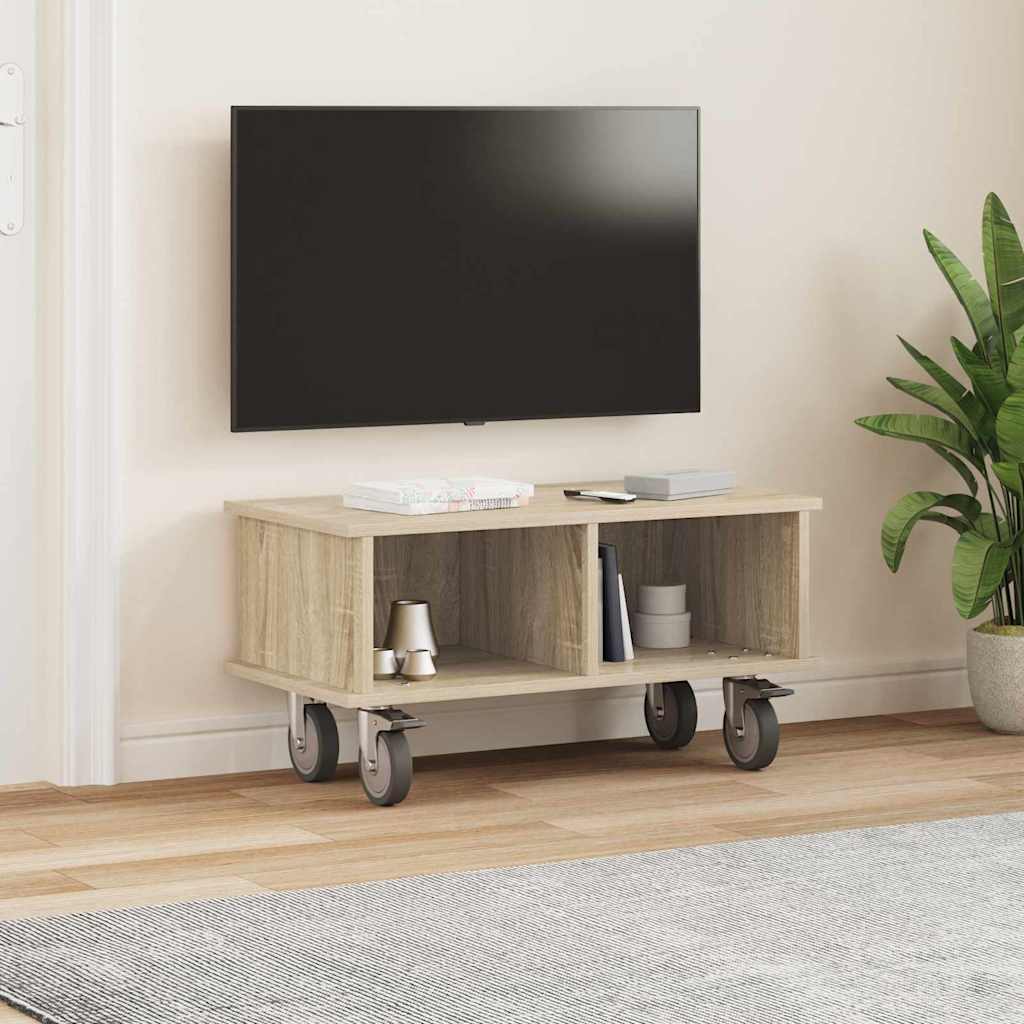 vidaXL TV Stand Sonoma Oak 68.5 x 35 x 35 cm Engineered Wood