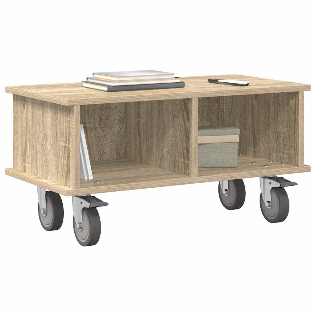 vidaXL TV Stand Sonoma Oak 68.5 x 35 x 35 cm Engineered Wood