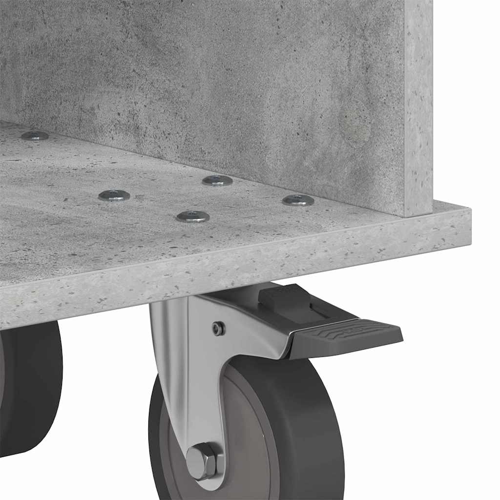 vidaXL TV Stand Concrete Grey 68.5 x 35 x 35 cm Engineered Wood