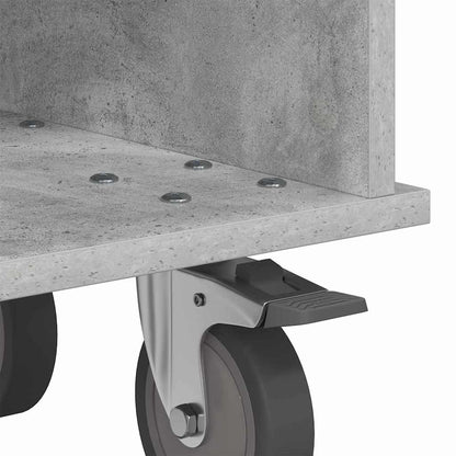 vidaXL TV Stand Concrete Grey 68.5 x 35 x 35 cm Engineered Wood