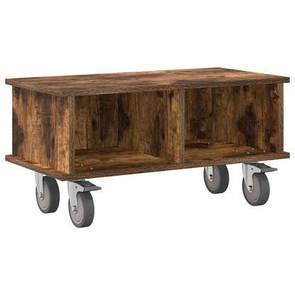 vidaXL TV Stand Smoked Oak 68.5 x 35 x 35 cm Engineered Wood