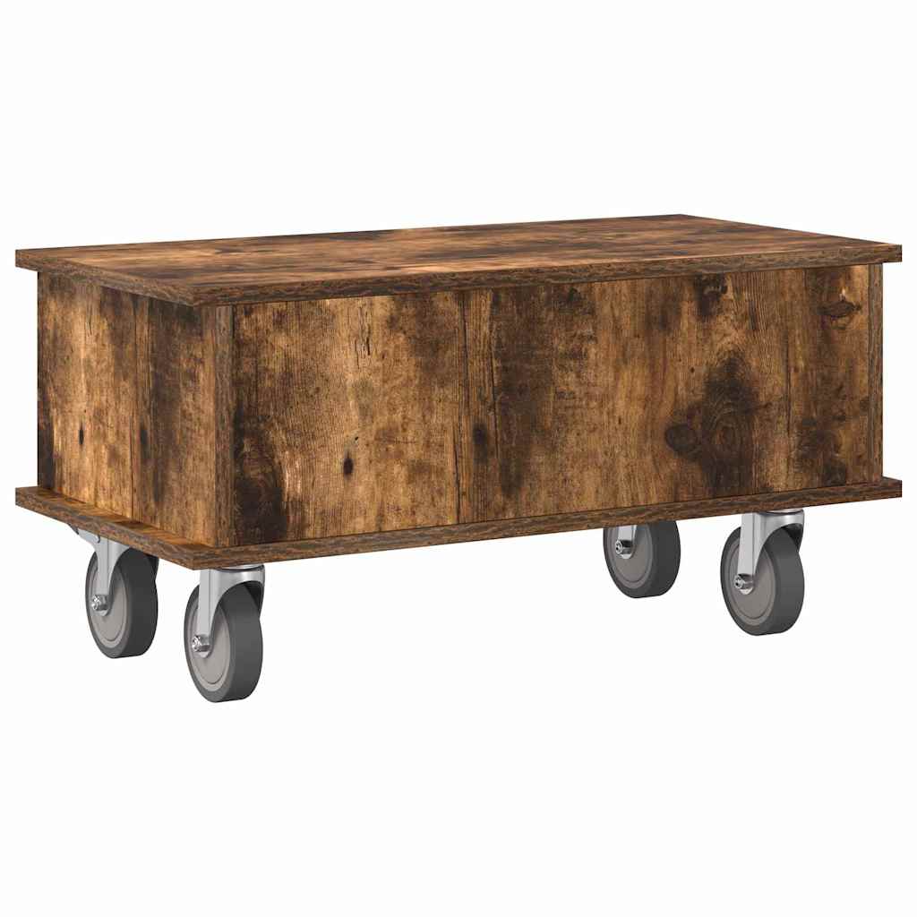 vidaXL TV Stand Smoked Oak 68.5 x 35 x 35 cm Engineered Wood