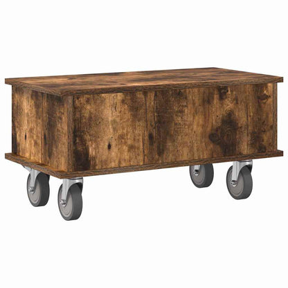 vidaXL TV Stand Smoked Oak 68.5 x 35 x 35 cm Engineered Wood