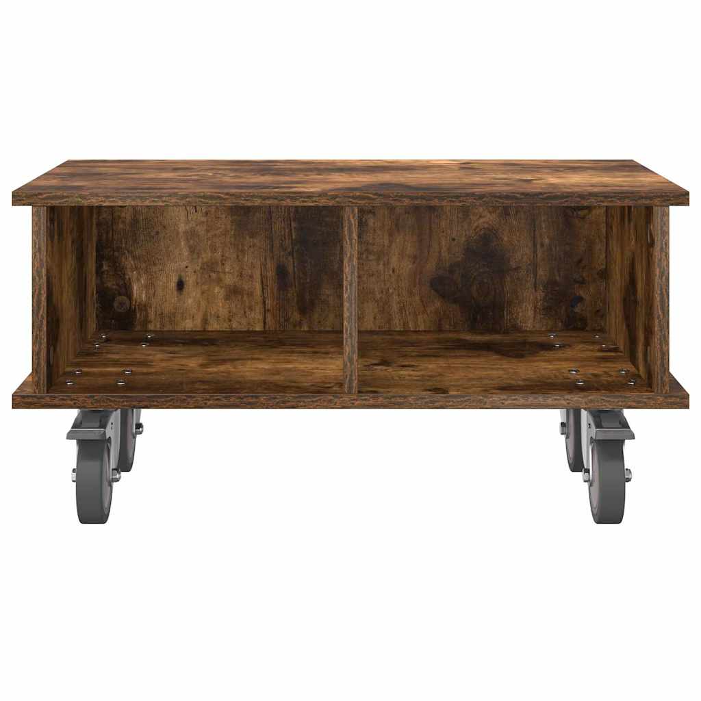 vidaXL TV Stand Smoked Oak 68.5 x 35 x 35 cm Engineered Wood