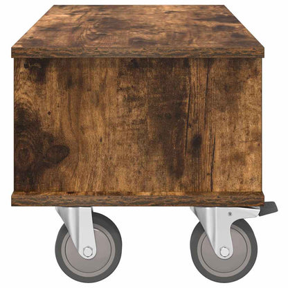 vidaXL TV Stand Smoked Oak 68.5 x 35 x 35 cm Engineered Wood