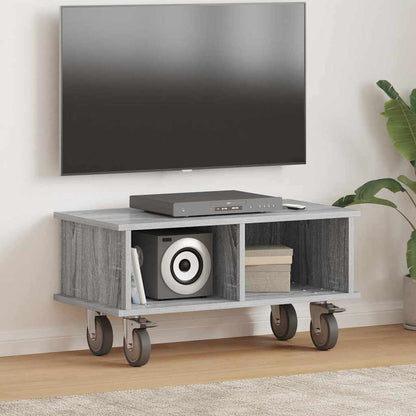 vidaXL TV Stand Grey Sonoma 68.5 x 35 x 35 cm Engineered Wood