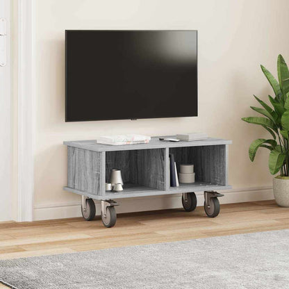 vidaXL TV Stand Grey Sonoma 68.5 x 35 x 35 cm Engineered Wood