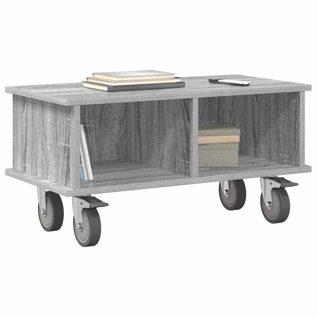 vidaXL TV Stand Grey Sonoma 68.5 x 35 x 35 cm Engineered Wood