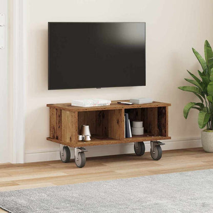 vidaXL TV Stand Old Wood 68.5 x 35 x 35 cm Engineered Wood