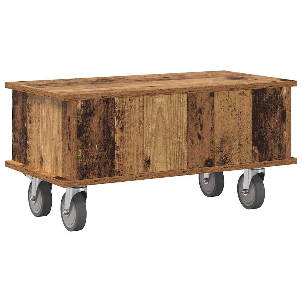 vidaXL TV Stand Old Wood 68.5 x 35 x 35 cm Engineered Wood