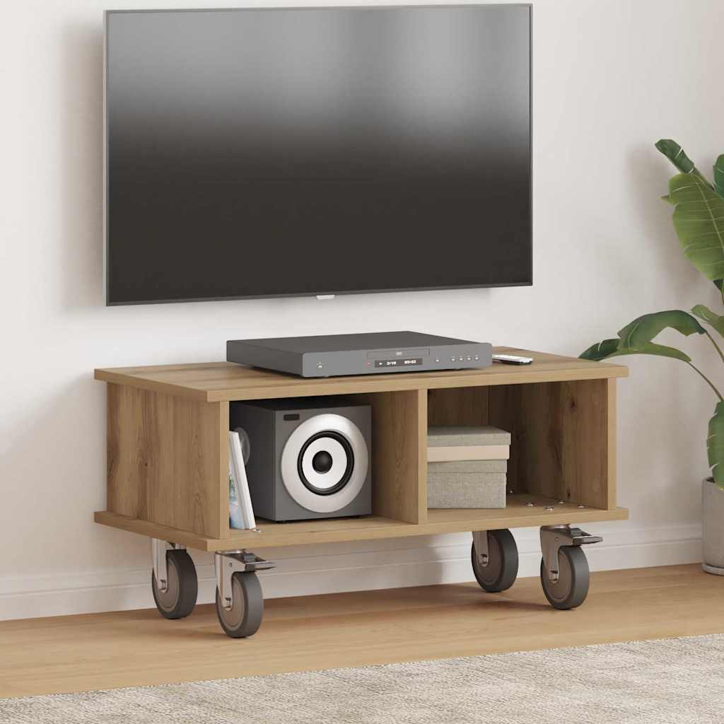 vidaXL TV Stand 68.5 x 35 x 35 cm Artisan Oak Engineered Wood