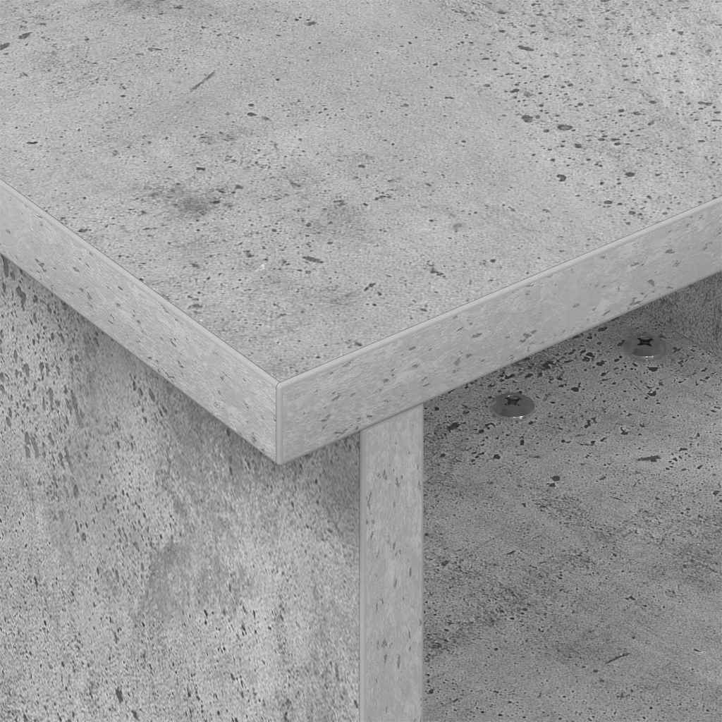 vidaXL TV Stand Concrete Grey 37 x 35 x 35 cm Engineered Wood